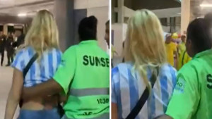 Torcedora argentina escapa de denúncia de racismo no Maracanã após prometer comprar 25 litros de óleo de motor para a PM