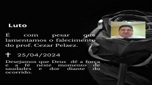 #luto  Com pesar que comunico o falecimento do Dr César Peláez estimado amigo, colega advogado e professor