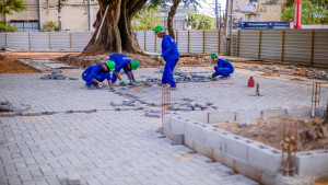 Requalificação da Praça Abrantes avança nas etapas da obra