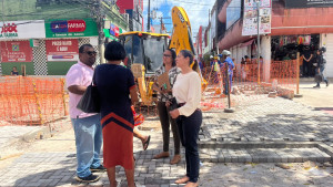 Obras do Centro Histórico e da Av. Eixo Urbano Central passam por vistoria técnica